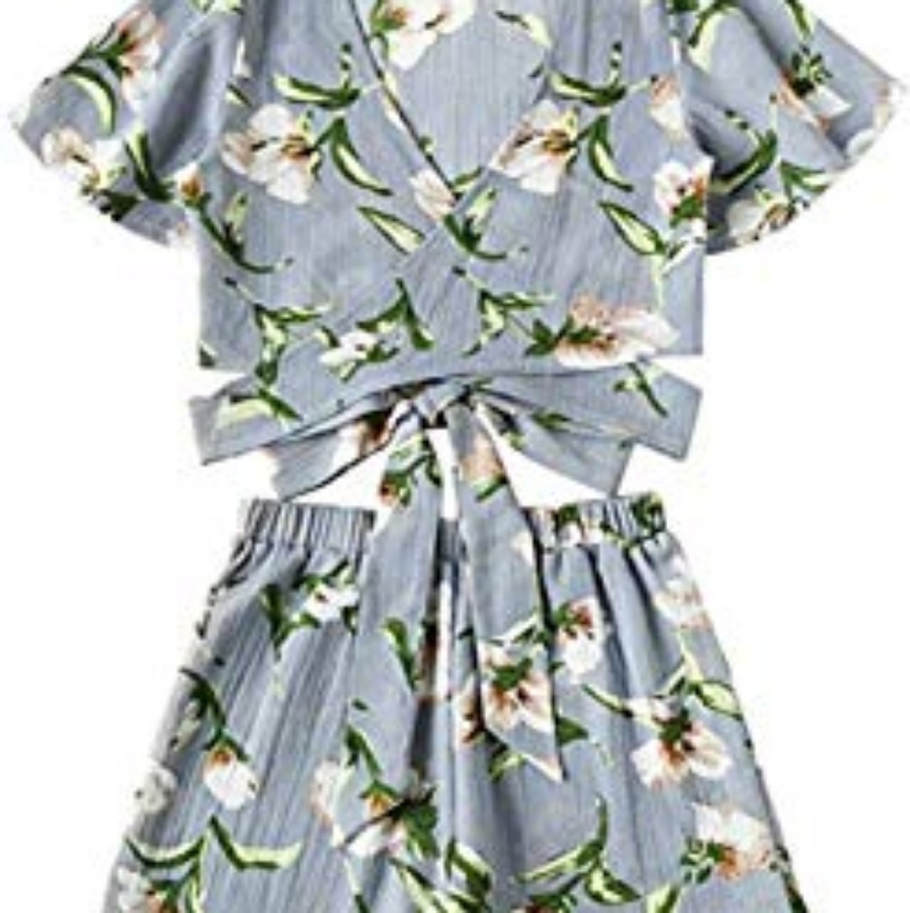 2 Piece Floral Set Large